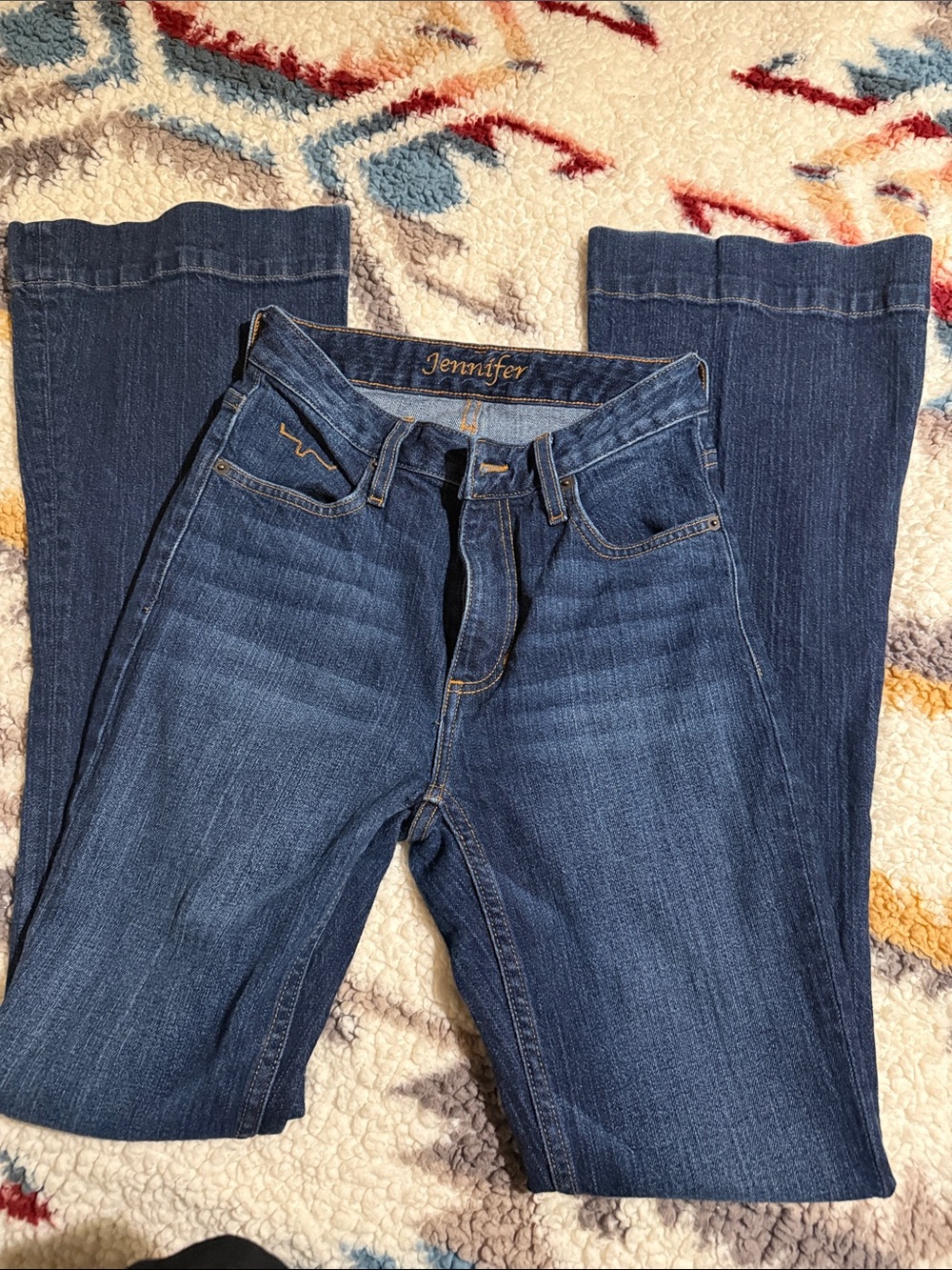 Women's Kimes Ranch Dark Blue Bootcut Jeans - Stretch Denim 00/34